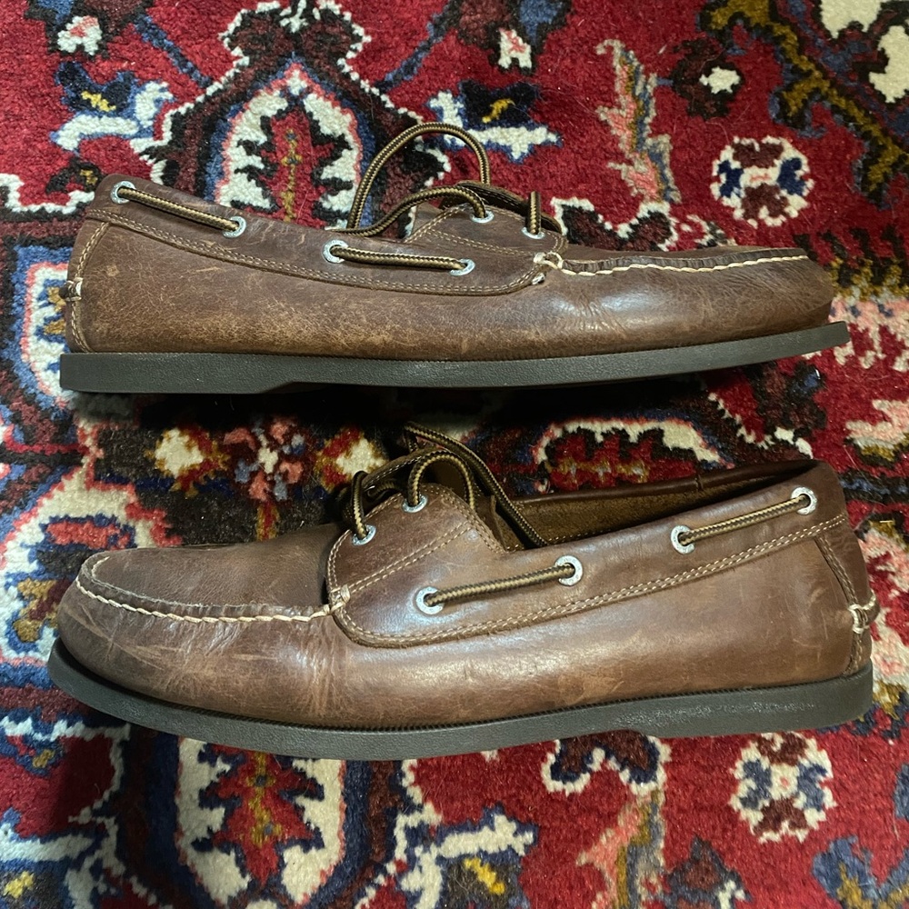 Dockers Men’s Vargas Genuine Leather Casual Classic Rubber Sole Boat Shoe 11.5W